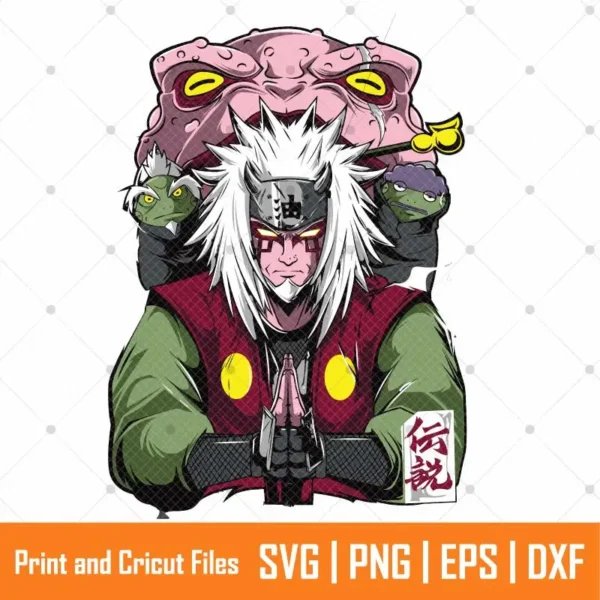 Jiraiya Toad Sage Anime SVG