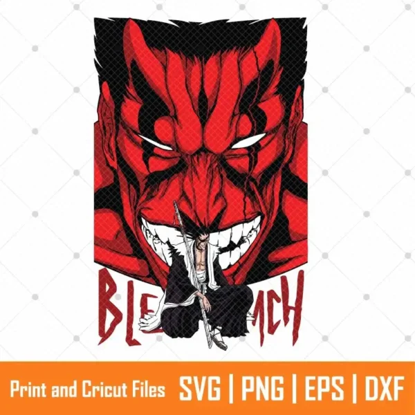 Kenpachi Bleach Anime SVG