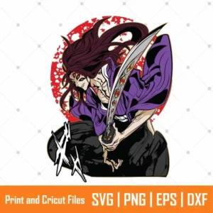 Kokushibo Demon Slayer Anime SVG