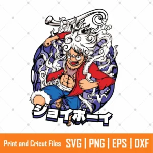 Luffy Gear 5 Anime SVG