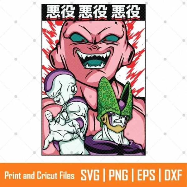 Majin Buu Anime SVG