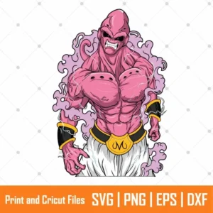 Majin Buu DBZ Anime SVG