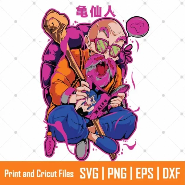 Master Roshi Anime SVG