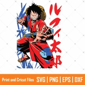 Monkey D One Piece Anime SVG