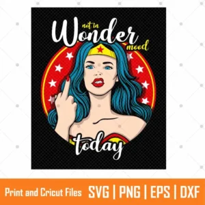 Not in Wonder Mood SVG
