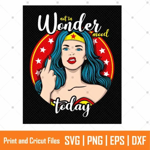 Not in Wonder Mood SVG