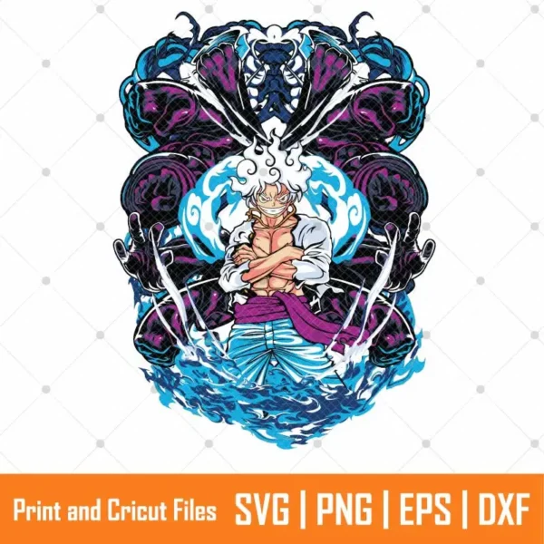 One Piece Gear 5 Anime SVG