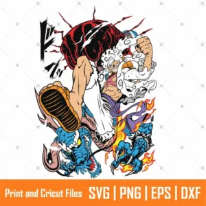 One Piece Luffy Anime SVG