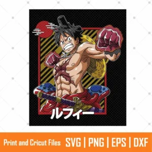 Luffy Wano Anime SVG