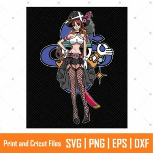 One Piece Nami Anime SVG
