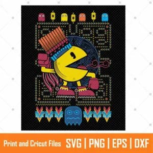 Pac Man Video Game SVG