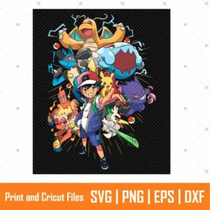 Ash Ketchum Pokemon Anime SVG