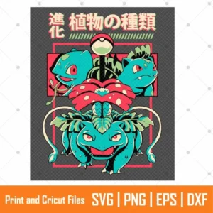 Pokemon Bulbasaur Ivysaur Anime SVG