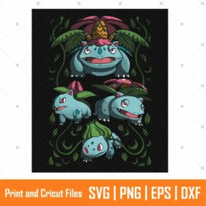 Pokemon Bulbasaur Anime SVG