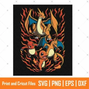 Pokemon Charmander Anime SVG