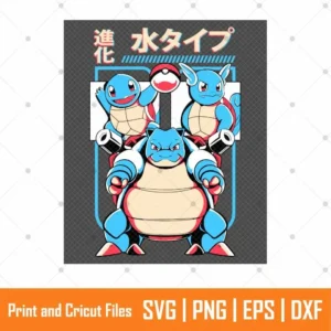 Pokemon Tortoise Anime SVG