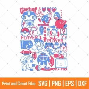 Press Start Video Game SVG