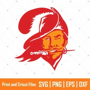Red Pirate Tampa Sports SVG