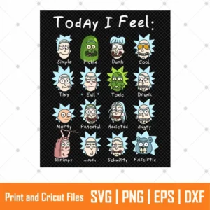 Rick and Morty Cartoon SVG