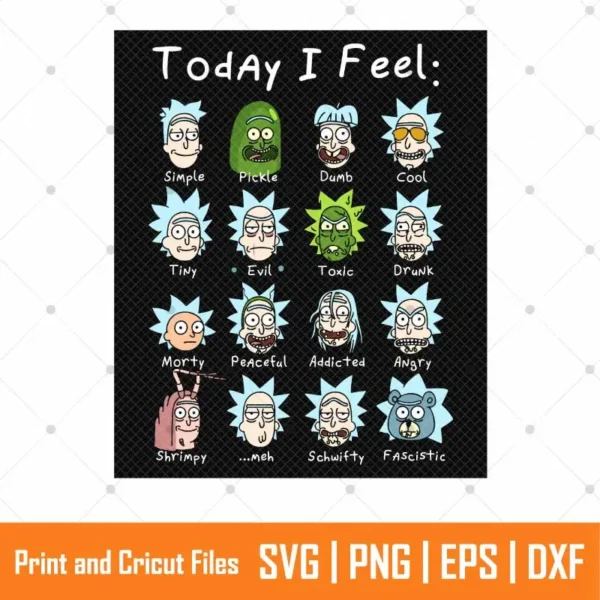 Rick and Morty Cartoon SVG