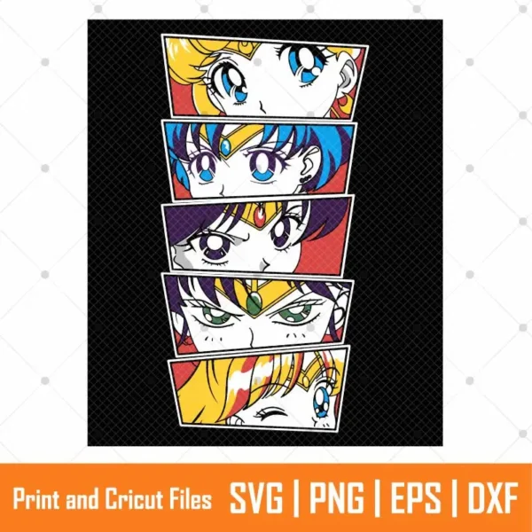 Sailor Moon Eyes Anime SVG