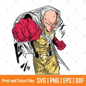Saitama One Punch Anime SVG