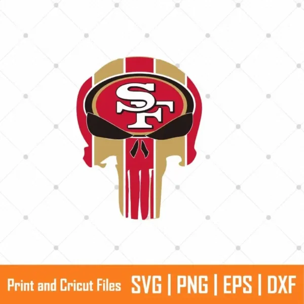 San Francisco Skull Sports SVG