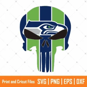 Seahawks Skull Sports SVG