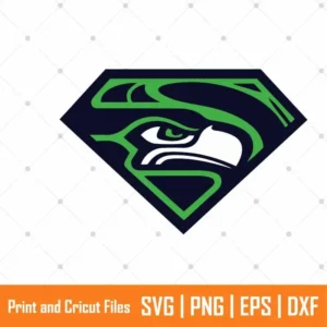 Seahawks Superhero Sports SVG