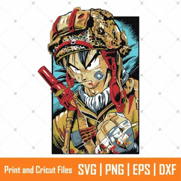 Son Goku Anime SVG
