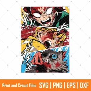 Tanjiro Demon Slayer Anime SVG