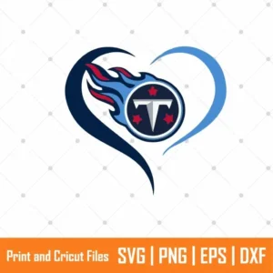 Tennessee Titans Heart Sports SVG
