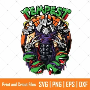 Villain Shredder Anime SVG