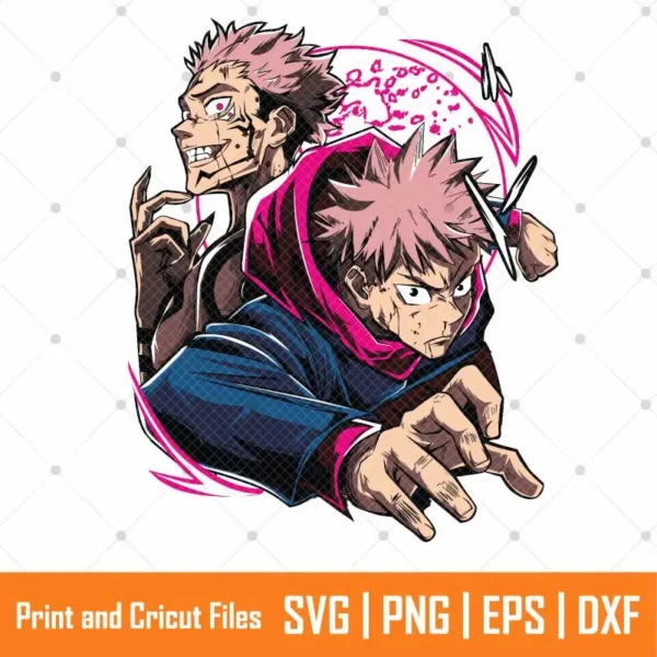Yuji Itadori Anime SVG