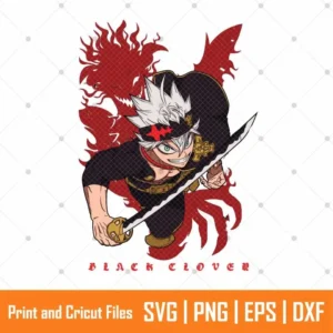 Asta Black Clover Anime SVG