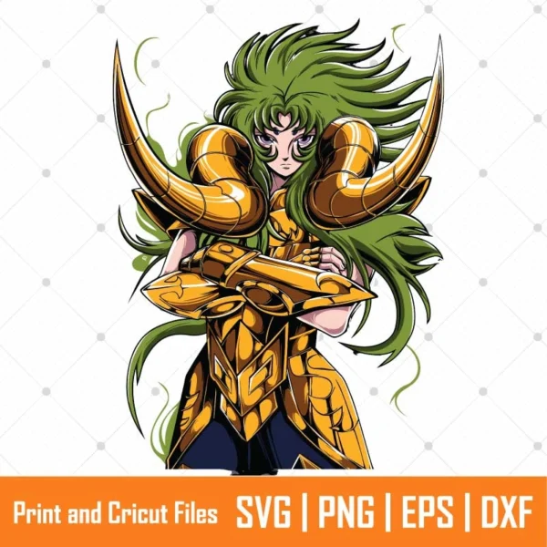 Aries Shion Anime SVG