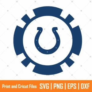 Blue Colts Football Sports SVG