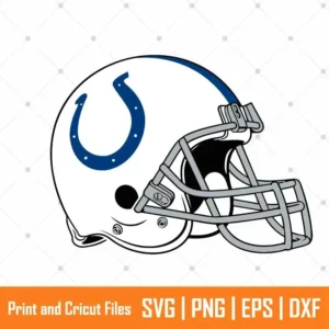 Blue Colts Helmet Sports SVG