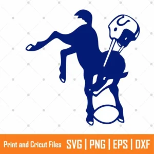 Blue Horse Colts Sports SVG