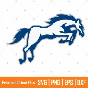 Blue Horse Logo Sports SVG