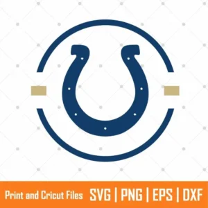 Blue NFL Colts Sports SVG