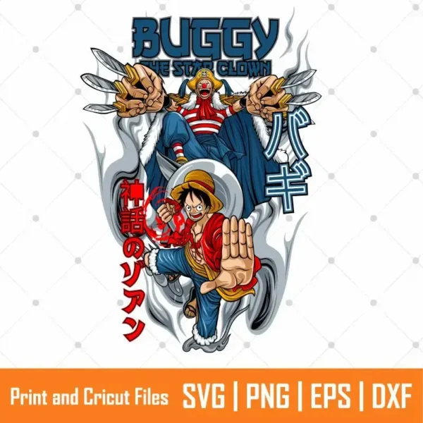 Buggy The Star Crown Anime SVG