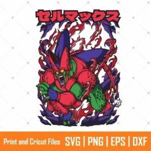 Cell Max DBZ Anime SVG