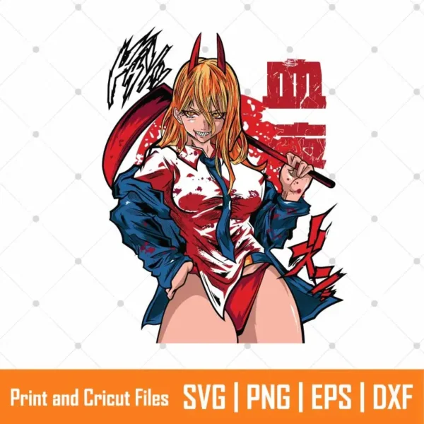 Chainsaw Man Anime SVG