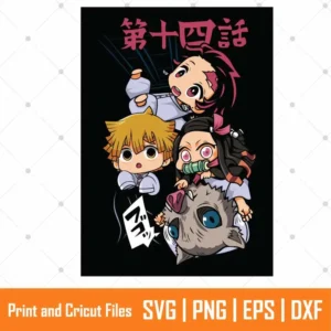 Chibi Zenitsu Anime SVG