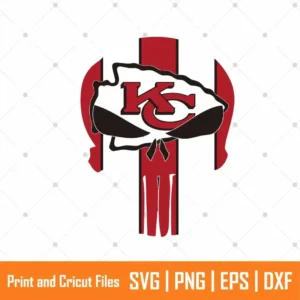 Chiefs Skull Sports SVG