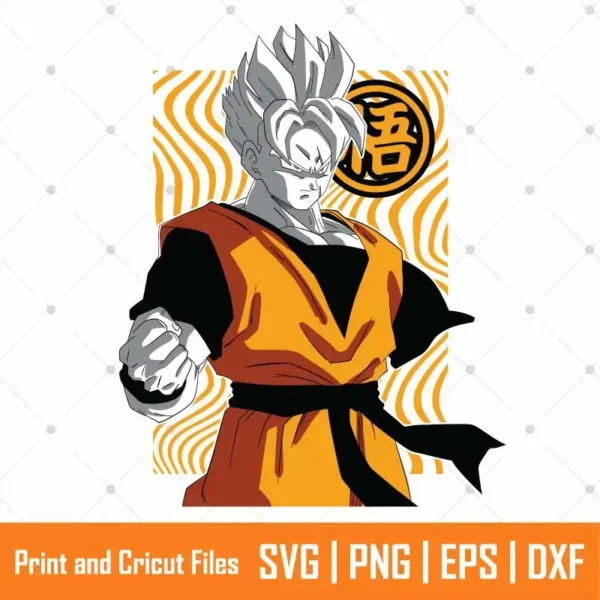 DBZ Protagonist Anime SVG