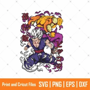 Dbz Gohan Piccolo Anime SVG