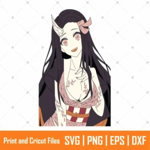 Demon Female Character Anime SVG