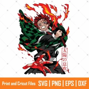 Demon Slayer Tanjiro Anime SVG